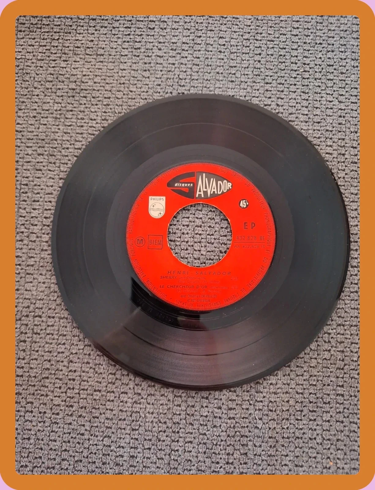 Vinyl 45 Tours EP - Henri Salvador - Sherry - Disques Salvador / Philips – photo 3